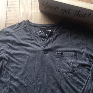 Men’s grey Hurley long sleeve shirt